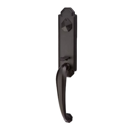 Emtek Flat Black Handleset F133330YMFBRH212 F133330YMFBRH212